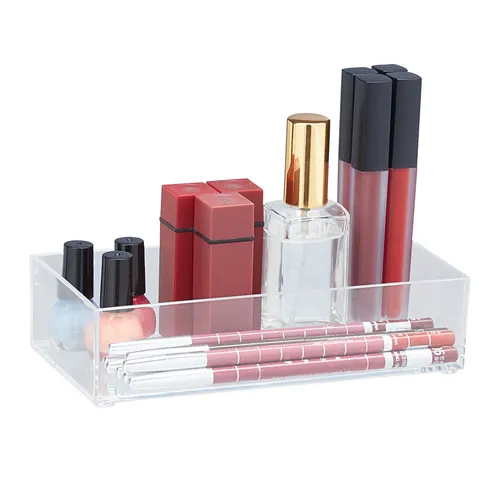 Schubladen organizer Bürozubehör Mehrzweckbox stapelbar transparent pflegeleicht