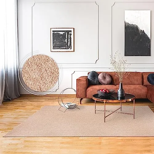 Paco Home Teppich Beige 160x220 cm - Teppich für Wohnzimmer und Schlafzimmer, waschbar bei 30 Grad und schadstoffgeprüft. Weich und modern mit meliertem Design – ideal für eine Wohlfühl-Oase!