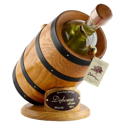 Debowa Polska Wodka Fass im Ständer – 0,7 l