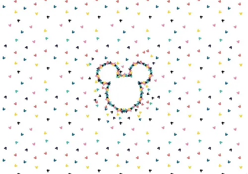 Komar Disney Vlies Fototapete | Mickey Heads-Up - Wanddekoration für Kinderzimmer und Schlafzimmer, aus hochwertigem deutschem Vlies, umweltfreundlich und einfach zu montieren.