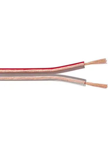 Goobay 15124 Lautsprecherkabel 2x0,75 mm² - HiFi-Kabel mit hochwertiger OFC Kupferlitze für hervorragenden Sound; ideal für die flexible Verkabelung von Hifi-Anlagen und Heimkino-Systemen.