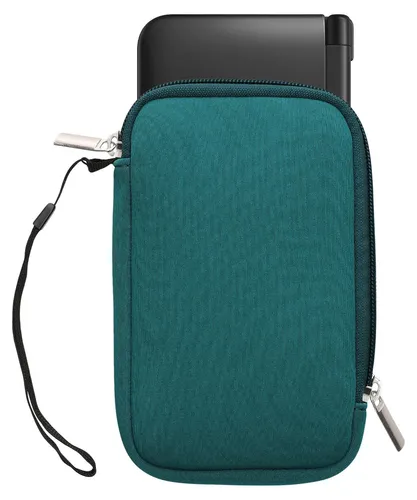 kwmobile Tasche kompatibel mit Nintendo 3DS XL - Handheld Spielekonsole Neopren Hülle in Petrol