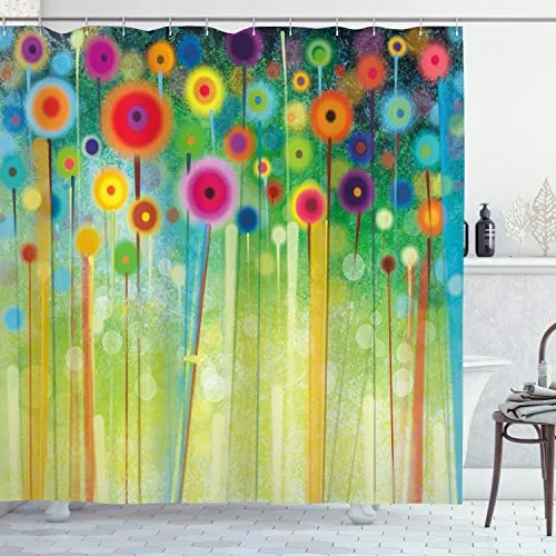 ABAKUHAUS Blumen Duschvorhang von Abakuhaus