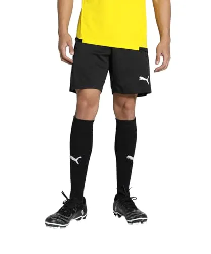 PUMA teamGOAL Training Short, Unisex-Erwachsene Gestrickte Shorts, PUMA Black-PUMA White-Flat Dark Gray, 658643