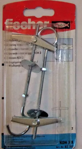 Fischer Federklappdübel KDH 3 Dicke: 51mm mind. Hohlraumtiefe 27mm 1 x 2 Stück
