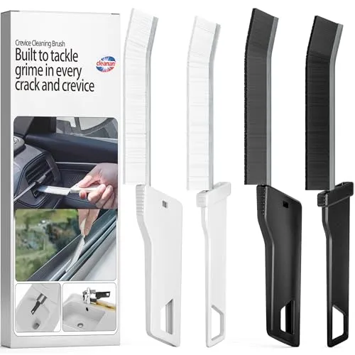 Reinigungsbürste mit harten Borsten für den Haushalt, Fugenbürste für kleine Enge Räume, Multifunktionale Bürste für Badezimmer, Küche, Auto, Fensterrahmen, Spülen, Ecken, Kanten und Lücken