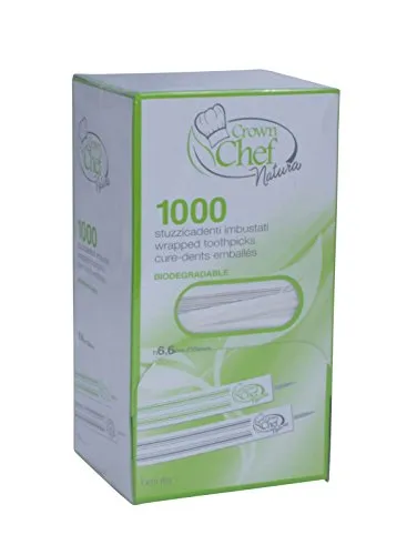 TAMLED Zahnstocher einzeln gehüllt im praktischen Spender a' 1000 STK.
