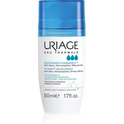 Uriage Hygiène Power3 Deodorant Deoroller 50 ml - Deo-Roller für Damen, 50 ml, bietet langanhaltenden Schutz vor Schweißgeruch, reizt nicht die Haut und hinterlässt keine Flecken auf der Kleidung.