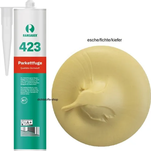 Ramsauer 423 Parkettfuge 1K Hybrid Dichtstoff 310ml Kartusche Laminat-Vinylboden Esche/Fichte/Kiefer