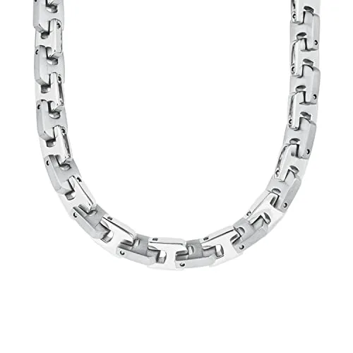 s.Oliver Edelstahlkette Collier für Herren - Edelstahlkette für Herren, längenverstellbar und mit praktischem Karabinerverschluss, ideal für jeden Anlass und Outfit.