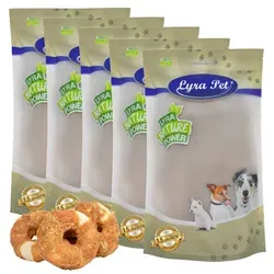 Lyra Pet® Kauringe mit Hühnerbruststreifen 5 kg - Hundefutter - Leckere Kauringe mit zarter Hühnerbrust, fettarm und ideal für langanhaltenden Kauspaß. Fördert die Kaumuskulatur und ist perfekt für Hunde jeden Alters.