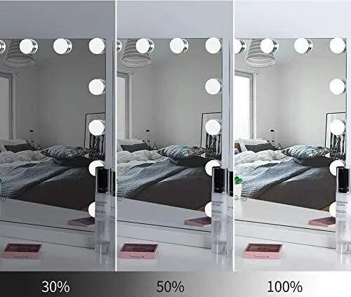 Hollywood Spiegel mit LED Lampen 47x36cm