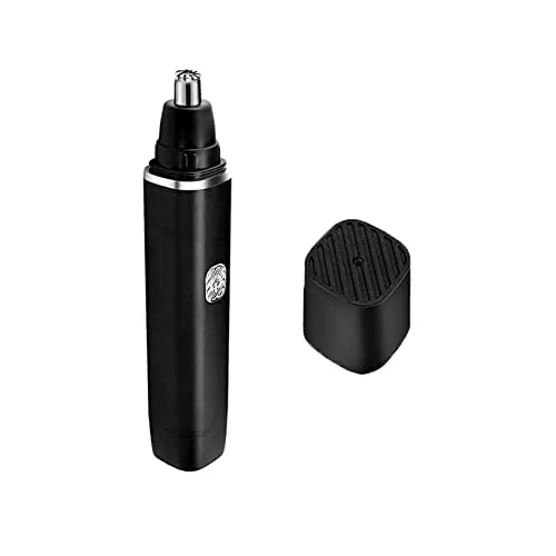 Jaimela Nasenhaarschneider, Batteriebetrieben Nasenhaartrimmer, Schmerzfreier Elektrischer Nasenhaartrimmer, für Männer und Frauen(Schwarz)