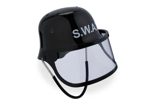 relaxdays Polizei-Kostüm SWAT Helm für Kinder