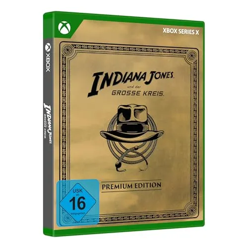 Indiana Jones und der große Kreis: Premium Edition (Xbox Series X) - Action-Adventure Spiel für Xbox Series X, erlebe packende Abenteuer und löse spannende Rätsel in einer faszinierenden, offenen Spielwelt.