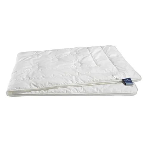 billerbeck Decke Exclusiv Faser 123 Belair Uno 155x220 cm - Bettdecken mit Micro-Hohlfaser-Füllung für optimalen Schlafkomfort, ideal für warme Nächte und hervorragenden Feuchtigkeitstransport durch den Baumwoll-Batist Bezug.
