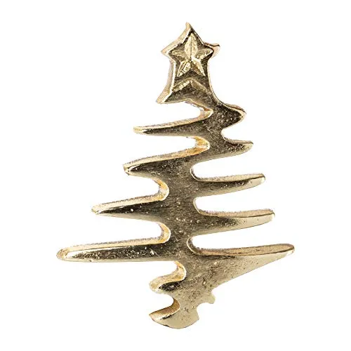 creativ home Aluminium Baum Kerzen in gold von creativ home