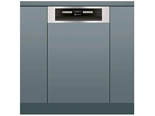 Bauknecht BSBO 3O35 PF X Teilintegrierbarer Einbaugeschirrspüler - Geschirrspüler mit 8 Programmen und PowerClean für optimale Reinigung von Töpfen. ActiveDry sorgt für perfekt getrocknetes Geschirr – ideal für moderne Küchen.