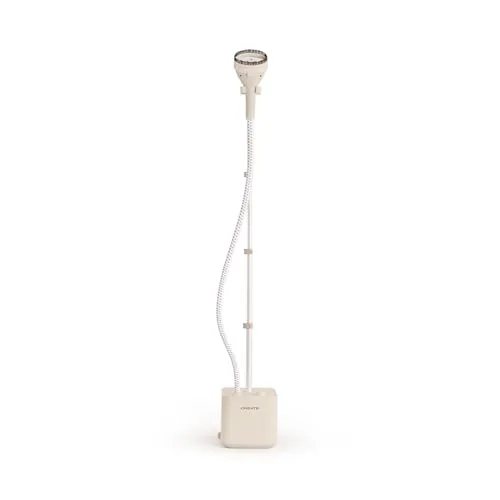 CREATE/IRON UP STAND/Vertikales Dampfbügeleisen, Cremeweiß/Klappbares Teleskoprohr, 9-Punkt-Bürste, Fassungsvermögen 1.6L, Vertikales Bügeln, Dampf, Trocken, 1600W
