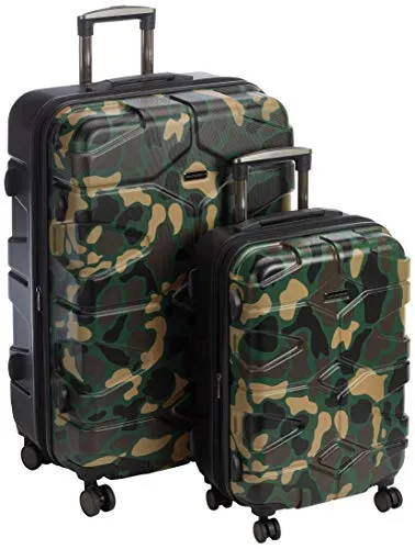 HAUPTSTADTKOFFER - X-Kölln - 2er Koffer-Set Trolley-Set Rollkoffer Reisekoffer, TSA, (S & L), Camouflage matt