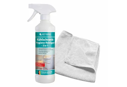 HOTREGA® Kühlschrank Hygiene Reiniger 3in1 Reinigung und Desinfektion Küchenreiniger (zur Reinigung und Desinfektion)
