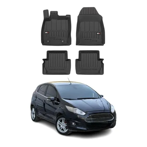 OMAC Gummi Fußmatten für Ford Fiesta 2008-2017 5tür - Premium Gummi Fußmatten 4tlg, wasserfest und rutschfest, idealer Schutz für den Innenraum Ihres Ford Fiesta.