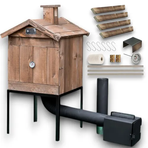 TOP-Qualität Räucherkammer Räucherei Holz Räucherofen Räucherschrank Garten