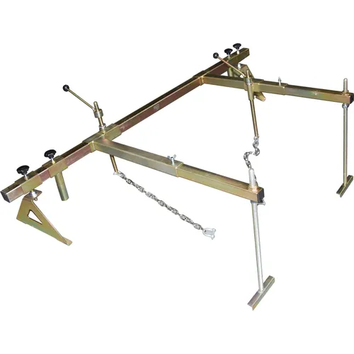 BGS 9237 Motortraverse mit 4-Punkt Abstützung - Motorheber mit 4-Punkt Abstützung, verhindert unerwünschtes Verdrehen und Kippen, Tragkraft 315 kg, ideal für Fahrzeuge mit Hilfsrahmen