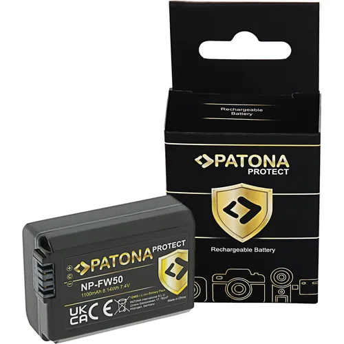 PATONA PROTECT Akku Sony NP-FW50 - feuerhemmend und hitzebeständig, ideal für anspruchsvollen Dauereinsatz in Kameras