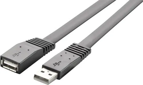 Renkforce USB-Kabel 2.0 USB-A Stecker/Buchse 1m Schwarz