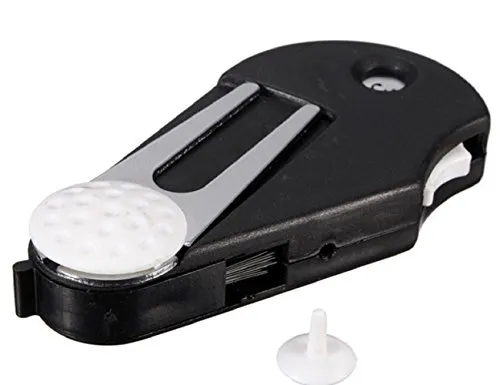 LL-Golf ® Golftool 5 in 1 mit Pitchgabel, Golfball Marker, Golfschläger + Schuh Bürste, Schlagzähler und Clip für den Gürtel oder Golfbag/Golf Tool