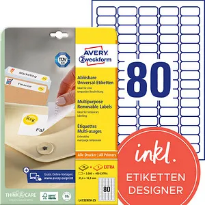Drucker- & Kopierpapier Weiß von Avery Zweckform