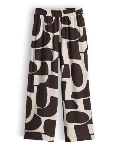 OPUS PANTS Damen Wide Leg Pants | MALOTTA Echo Culotte aus ECOVERO™ Viskose Coffee Bean, Größe 44