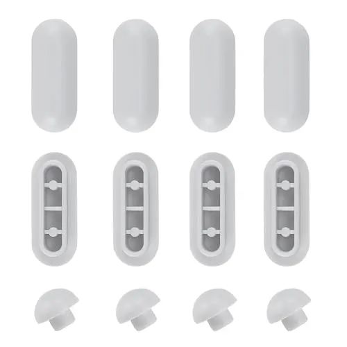 Stück wc sitz puffer, wc deckel stopper, wc sitz ersatzteile, gummipuffer wcsitz, für Toilettensitz Abstandhalter Toilettendeckel Klobrillenbezug Zuhause Büro Hotel(grau) 12