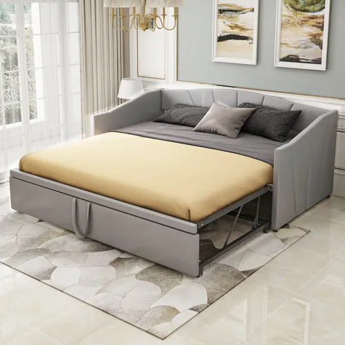 Schlafsofa mit Bettfunktion 90x200cm/180x200cm
