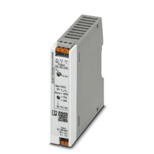 Phoenix Contact 2904605 Hutschienen-Netzteil 2.5A 30W - Gehäuse mit primär getakteter Stromversorgung, QUINT POWER für zuverlässige Leistung und einfache Tragschienenmontage.