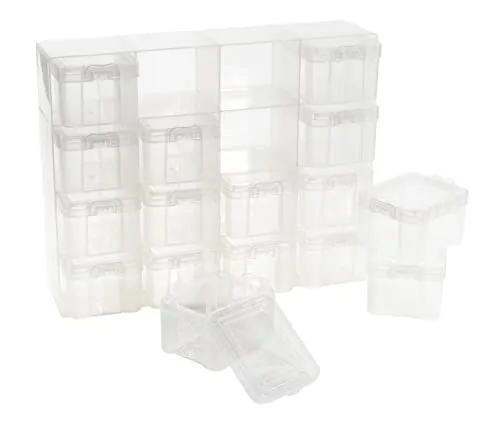 VBS Sortierkasten mit 16 Aufbewahrungsboxen - Aufbewahrungsboxen für Werkstatt und Hobby, ideal zur Ordnung von Kleinteilen wie Schrauben und Nägeln mit stapelbaren Boxen für individuelle Nutzung.