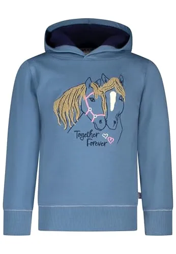 Kapuzen Sweashirt mit Pferde Stickerei für Mädchen von SALT AND PEPPER