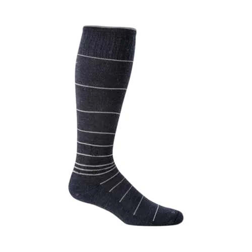 SOCKWELL Herren Kompressionsstrümpfe Reisestrümpfe Stützstrümpfe Größe 44-47 (L/XL) Circulator Farbe Navy SW1M600L/XL