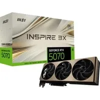 MSI GeForce RTX 5070 INSPIRE 3X OC (12 GB) - Grafikkarten mit 12 GB GDDR6-Speicher und überlegener Kühlung für beeindruckende Gaming-Performance und flüssige Grafikdarstellung.