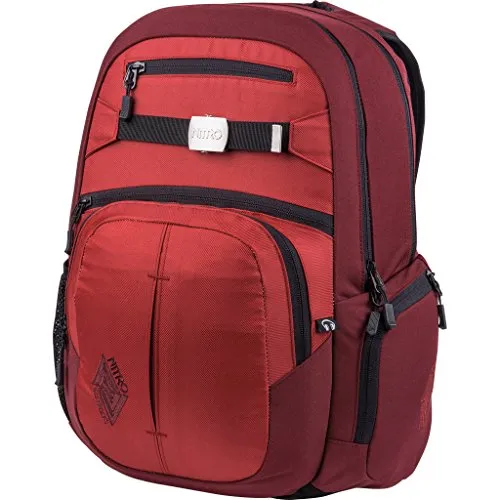 Nitro Snowboards 2018 Rucksack, 52 cm, 37 Liter, Rot (Chili) - Tagesrucksack mit ergonomischen Schulterstraps und gepolstertem 17