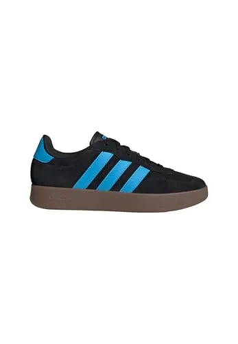 adidas Herren Barreda Sneaker Leder Streetstyle KJ0000 Black Aquamarine Gum - Stylischer Sneaker im angesagten Terrace-Design. Strapazierfähiges Obermaterial und Gummi-Cupsohle sorgen für Komfort und Stabilität. Ideal für Freizeit und Alltag – vereint klassischen Stil mit modernem Flair.