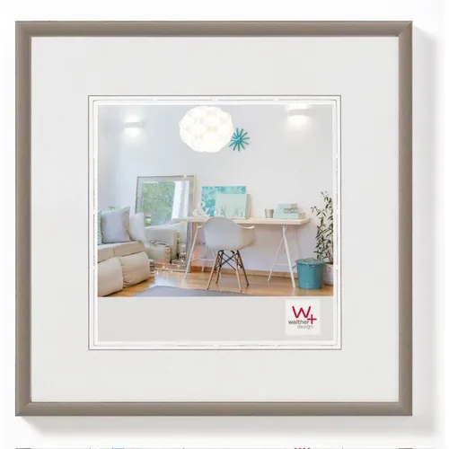 Walther Bilderrahmen Quadratisch 13x13 cm stahl in grau von Walther