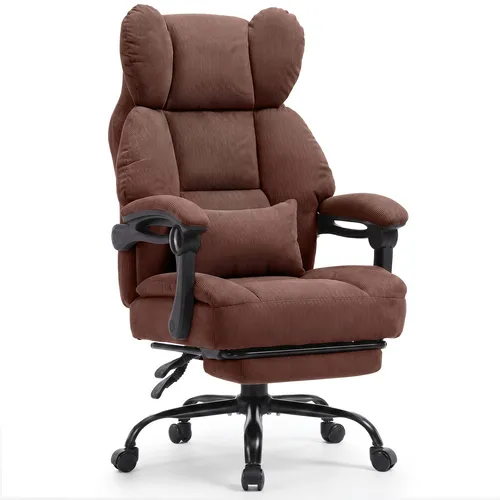 GTPLAYER Ergonomischer Gaming Stuhl mit Fußstütze und Lendenstütze