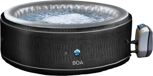 Whirlpool 'Boa' für 5 Personen, Grau-Schwarz