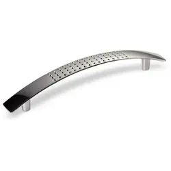 SO-TECH® Möbelgriff DICO, Aluminium, Höhe 27 mm, Breite 16 mm (1-St), Länge 155 mm, Bohrlochabstand (BA): 128 mm, Chrom poliert silberfarben Bohrlochabstand: 128 mm