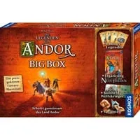 Kosmos 683122 Die Legenden von Andor - Big Box Spiel, kooperatives Fantasy-Abenteuer für 2-6 Spieler, inkl. Erweiterung und Bonus-Legenden