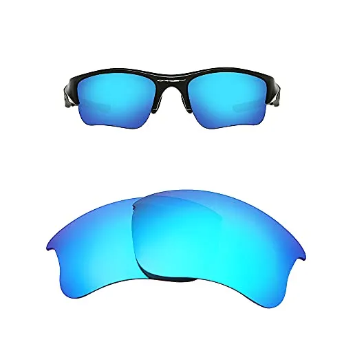 HiCycle2 FOOUS Ersatz-Brillengläser für Oakley Flak Jacket XLJ Polarisiert Sonnenbrille (Blau)