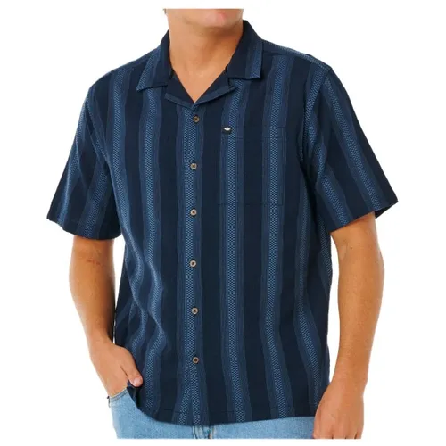 RipCurl Classic Surf Weaver Kurzarmhemd dunkelblau (0291) M - Lässiges kurzärmliges Hemd mit verspieltem Aufdruck, ideal für einen frischen Look. Kombinierbar mit Jeans oder Chinos, ein Must-Have für jeden Herren.