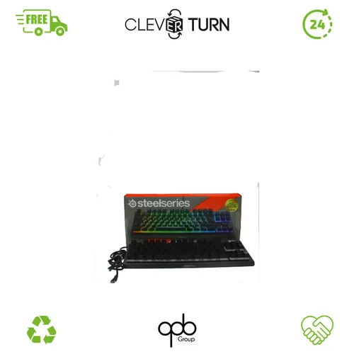 SteelSeries Apex 3 TKL - RGB Gaming-Tastatur, kompakter Tenkeyless-Formfaktor mit 8-Zonen-RGB-Beleuchtung und flüsterleisen Switches für maximale Performance